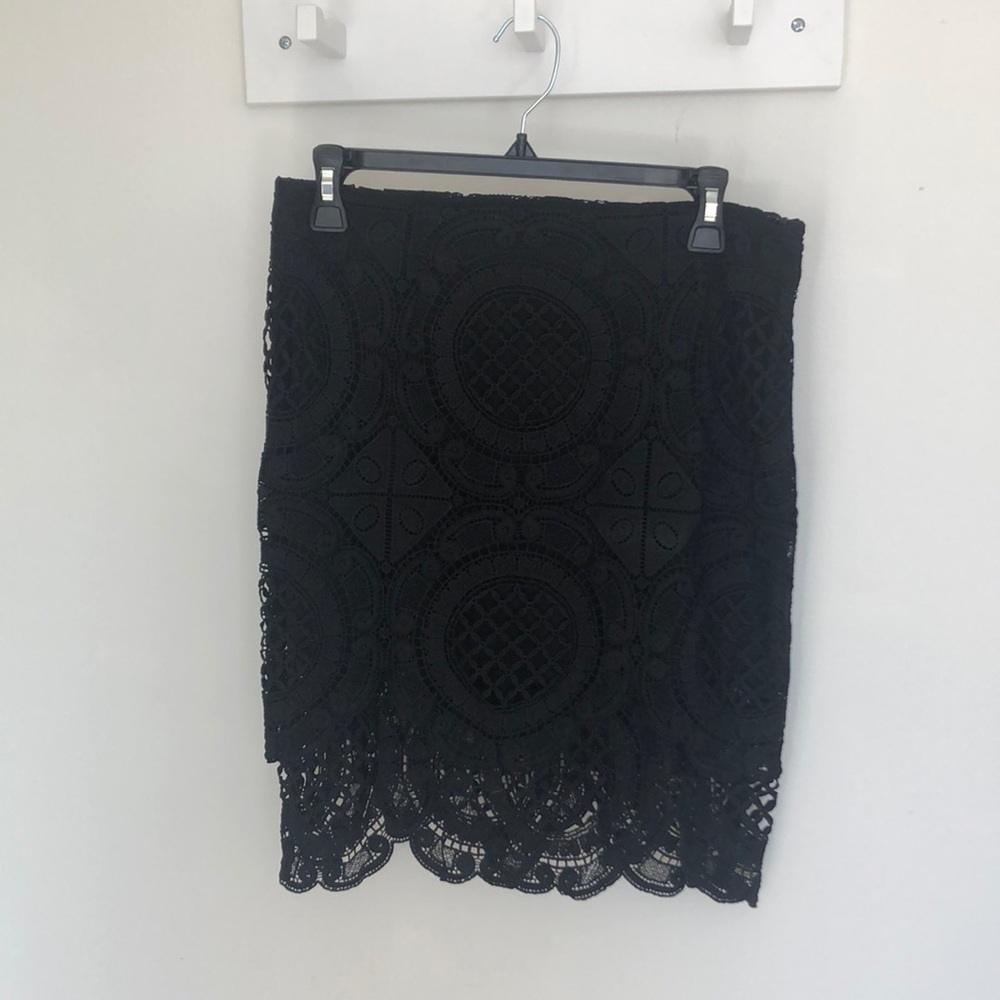 Black Lace Skirt